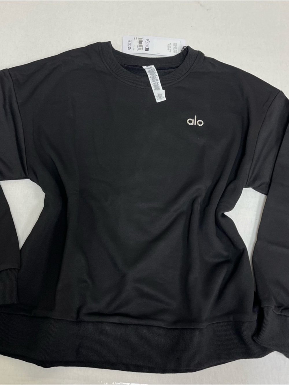ALO Yoga Women's Crewneck Sweatshirt - Black - Picture 2 of 7